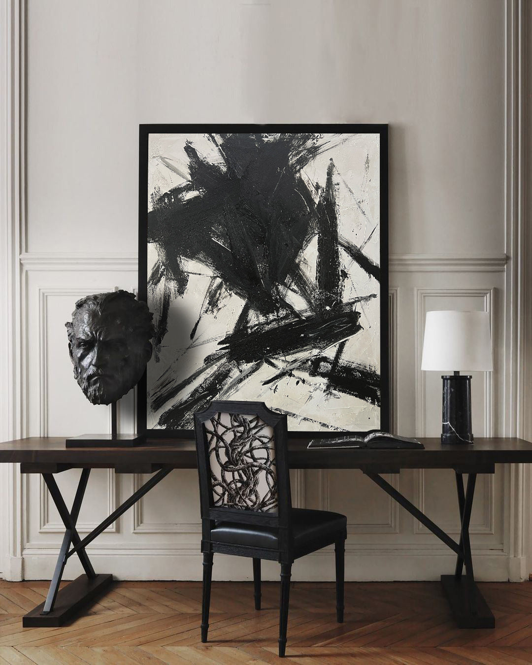 Buy Original Black And White Abstract Canvas Art Online Large