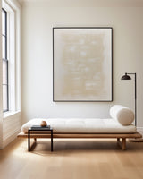 Large Beige Texture Modern Painting Abstract Painting Minimalist Abstract Art On Canvas For Livingroom  