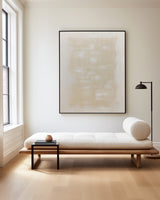 Large Beige Texture Modern Painting Abstract Painting Minimalist Abstract Art On Canvas For Livingroom