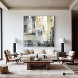 Abstract Acrylic City Skyline Painting Abstract Cityscape Painting York Painting