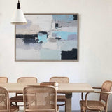 Original Large Abstract Seascapes Painting Impressionist Beach Canvas Wall Art