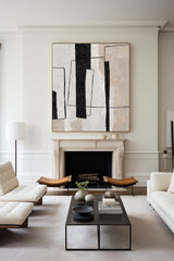 Large Abstract Canvas Paintings Minimalist Painting Oversized Wall Art