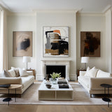 Large Black And Brown Artwork Oversized Framed Wall Art Large Wall Art