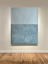 Blue Abstract Canvas Painting Large Modern Abstract Wall Art Minimalist Wall Art For Livingroom