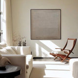 Wabi-sabi Brown Plaster Painting Brown Minimal Painting Abstract Wall Art Plaster Canvas Art