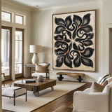Boho Beige Black Art #ABAV649