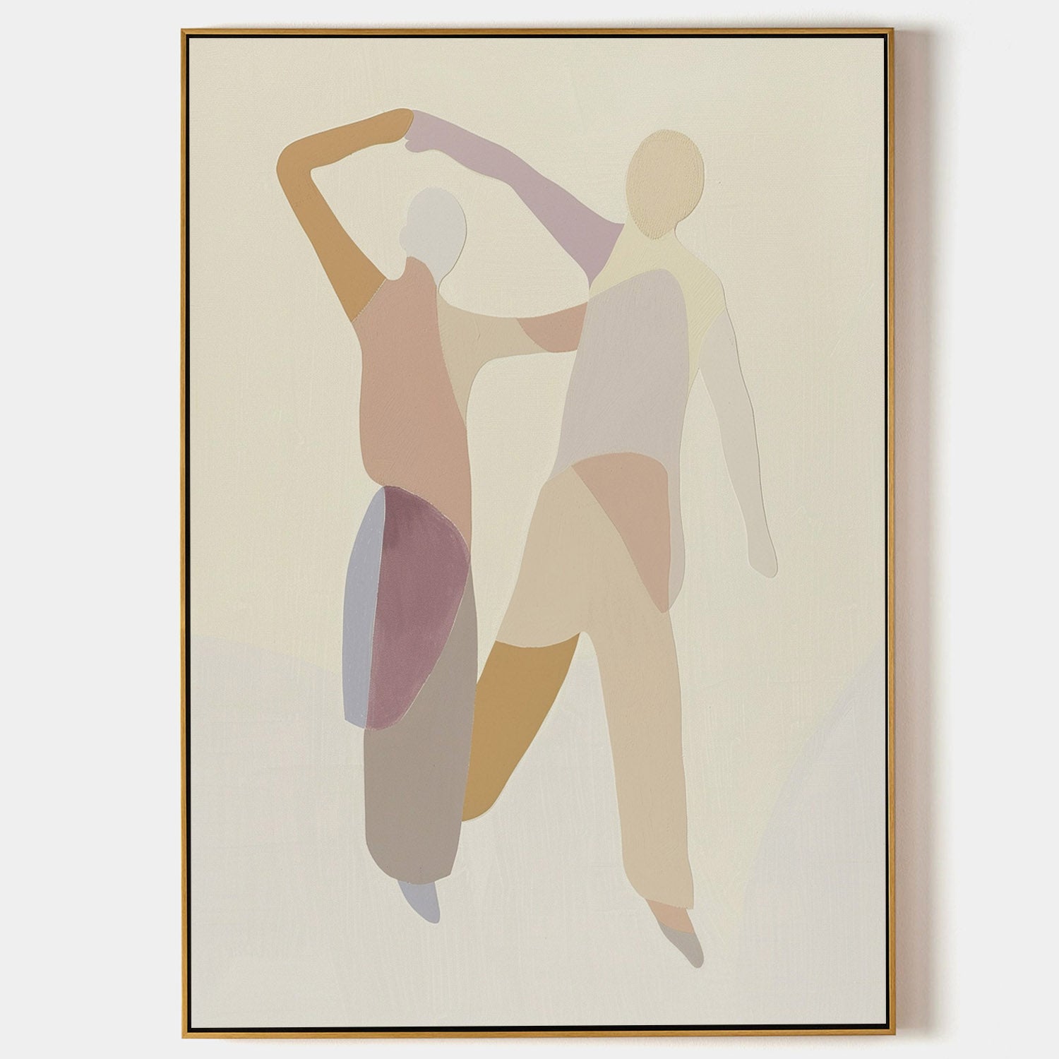 Modern Lovers Canvas Wall Art Dance Of Love Original Painting Large Canvas Wall Art