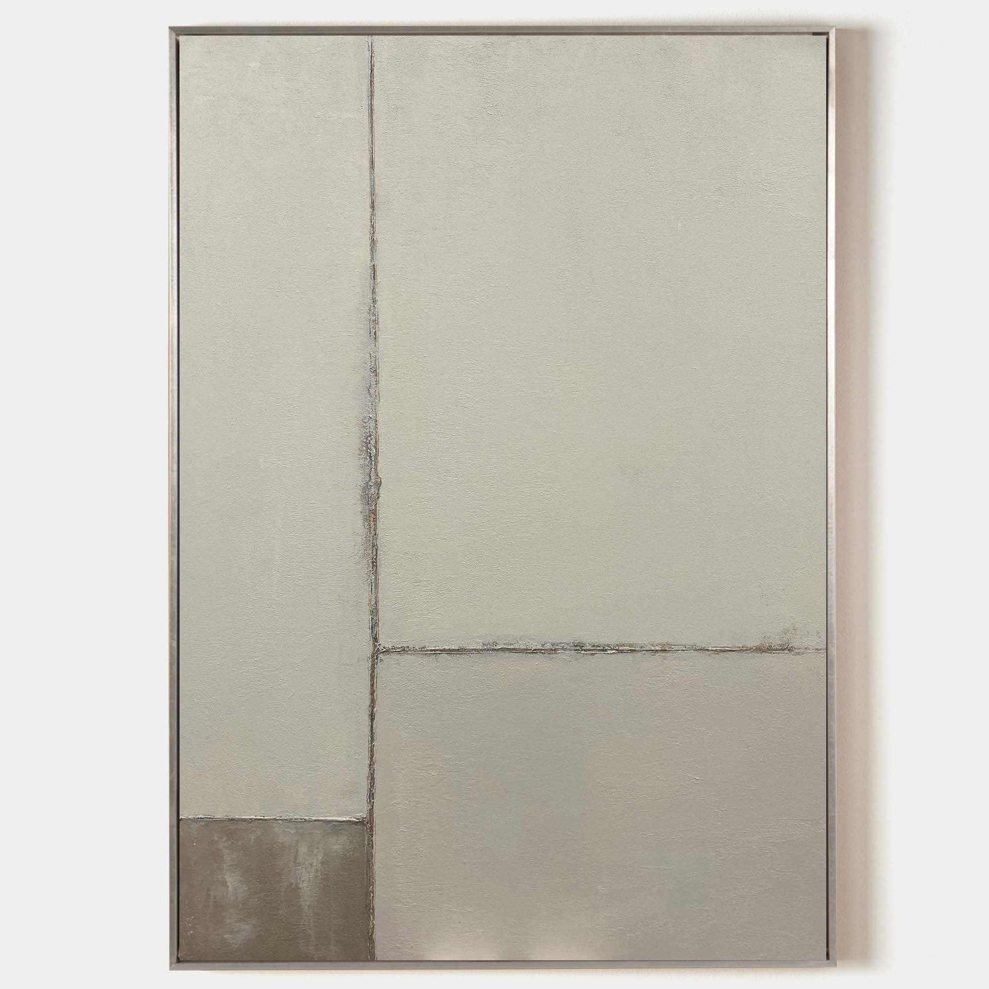 Modern Beige Minimalist Painting Earth Tone Abstract Painting Minimalist Canvas Wall Art