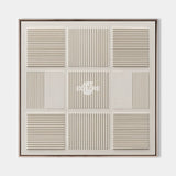 Large Beige Canvas Art Textured Wall Art Wabi-sabi Minimalist Plaster Wall Art For Livingroom