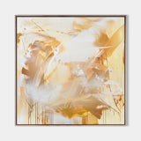 Bright Yellow Original Abstract Oil Painting Colorful Modern Canvas Art Large Customizable Painting