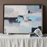 Original Large Abstract Seascapes Painting Impressionist Beach Canvas Wall Art