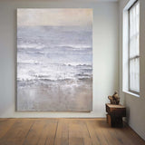 Beach Scene Painting Oversized Coastal Wall Art Modern Coastal Artwork Modern Art Beach