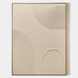 Luxury Beige Textured Modern Wall Art,Beige Abstract Art Minimalist Wall Art,Abstract Acrylic Painting For Dining Room