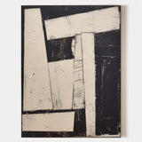 Modern Black And White Abstract Canvas Wall Art Earth Tone Minimalist Art Minimalist Painting