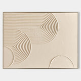 Luxury Rich Beige Textured Painting Beige Abstract Art Minimalist Wall Art Mid Century Acrylic Abstract Painting Decorations