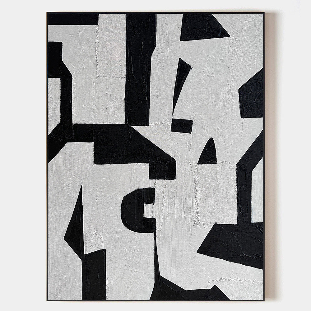 Black Minimalist Abstract Art photo