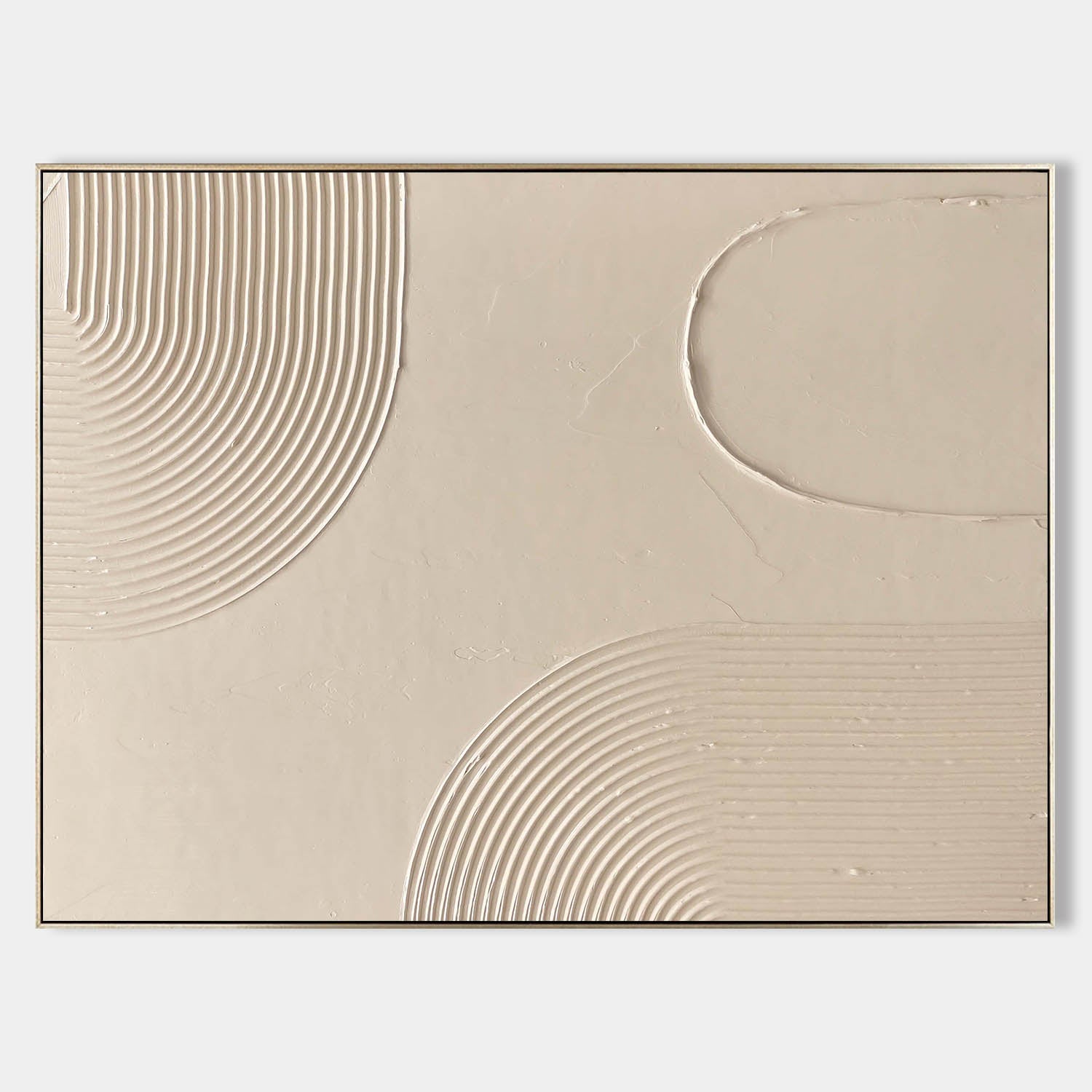 Large Beige Textured Canvas Wall Art,Beige Rich Textured Painting Acrylic ,Original Beige Oil Painting