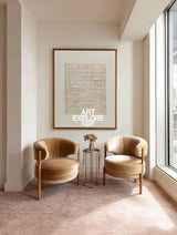 Minimalist Beige Abstract Art Original Canvas Painting For Living Room And Office