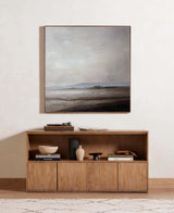 Modern Abstract Art Brown Landscape Canvas Painting Rich Textured Painting For Livingroom