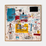 Vibrant Abstract Graffiti Painting With Urban Street Art Style For Modern Living Room Decor