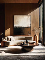 Wabi Sabi Beige Brown Texture Wall Art Abstract Wabi Sabi Painting Beige Brown Acrylic Painting