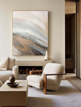 Abstract Grey Canvas Painting Large Original Acrylic Abstract Canvas Art Modern Abstract Painting