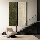 Modern Green Textured Wall Art Large Green Painting Abstract Wall Art For Livingroom