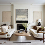 Large Contemporary Abstract Painting Grey Black Abstract Canvas Art Acrylic Painting