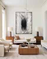 Black White Abstract Wall Art Extra Large Abstract Painting Acrylic Modern Abstract Canvas Art Contemportary Art