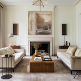 Brown Minimalist Abstract Art On Canvas Modern Painting Abstract Painting For livingroom