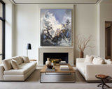 Modern Abstract Wall Art Textured Abstract Painting Oversized Canvas Art