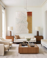 Large White And Gold Textured Abstract Canvas Art Modern Minimalist Colourfu Oil Paintings On Canvas Uttermost Home Decor