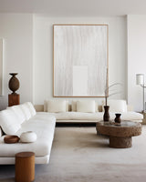 Large White Abstract Painting White Minimalist Painting White 3D Textured Painting Modern abstract painting Living Room Minimalist Art