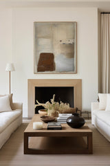 Modern Brown And Beige Abstract Canvas Wall Art Earth Tone Minimalist Art Minimalist Painting