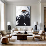 Black And White Abstract Painting Large Acrylic Wall Art Textured Abstract Art