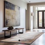 Wabi-sabi Brown Grey Painting Square Minimal Painting Large Canvas Wall Art For Sale