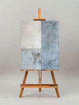 Blue And White Texture Painting on Canvas Modern Minimalist Luxury Art Blue Abstract Wall Art Blue Abstract Painting For Sale