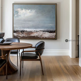 Modern Coastal Artwork Sea scape Wall Art Oversized Seaside Painting