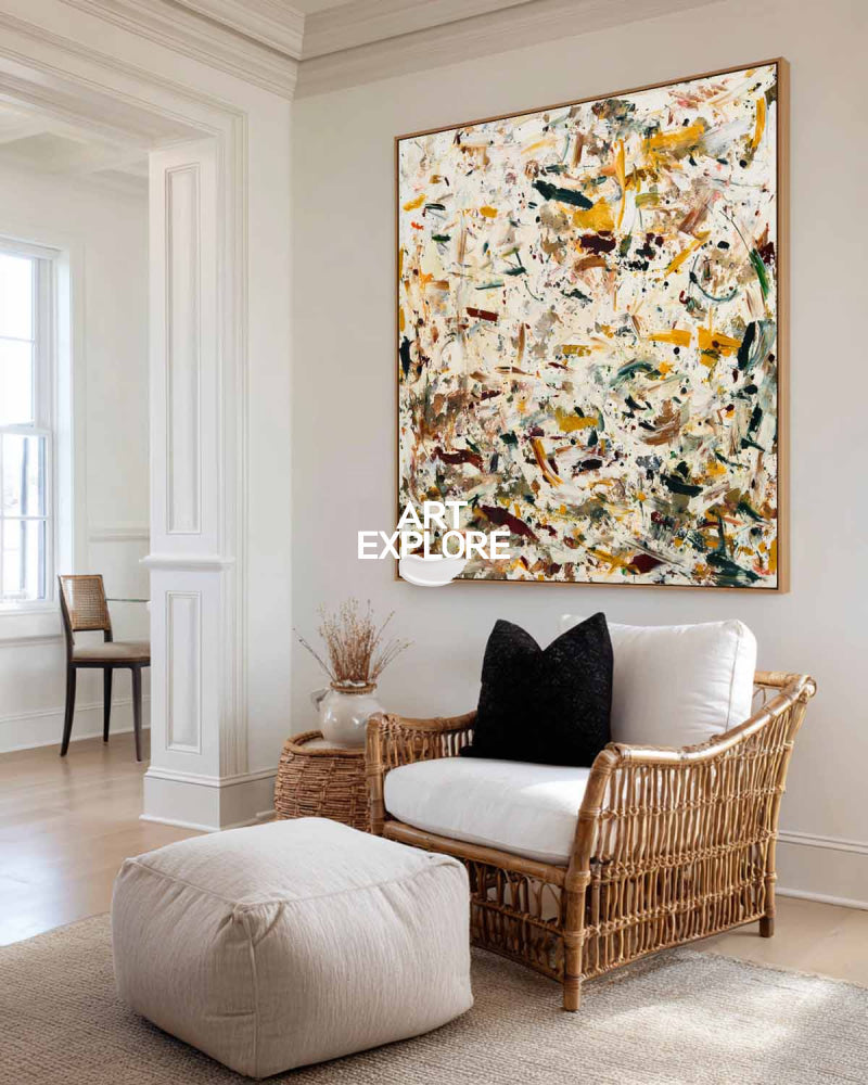 Modern Textured Abstract Art With Vibrant Colors For Contemporary Home Decor
