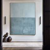 Blue Abstract Canvas Painting Large Modern Abstract Wall Art Minimalist Wall Art For Livingroom