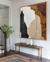 Black And Brown Minimalist Painting Oversized Painting Canvas Minimalist Painting For Livingroom