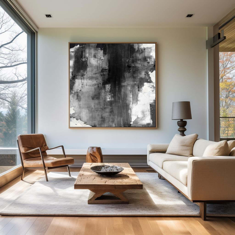 Black And White Canvas Art Black Canvas Painting Large Artwork For Sale