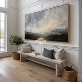 Abstract Minimalist Landscape Wall Art | Textured Oil Canvas ArtExplore