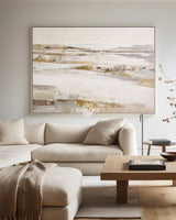 Beige Abstract Wabi-Sabi Wall Art | Handmade Minimalist Texture Painting ArtExplore