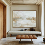 Beige Wabi-Sabi Landscape | Large Minimalist Textured Wall Art ArtExplore