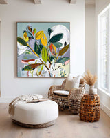 Bespoke Impressionist Foliage Abstract - Luxury Textured Wall Art