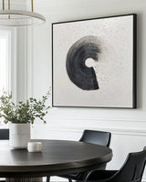 Black and White Wabi-Sabi Painting | Large Minimalist Textured Wall Art | ArtExplore