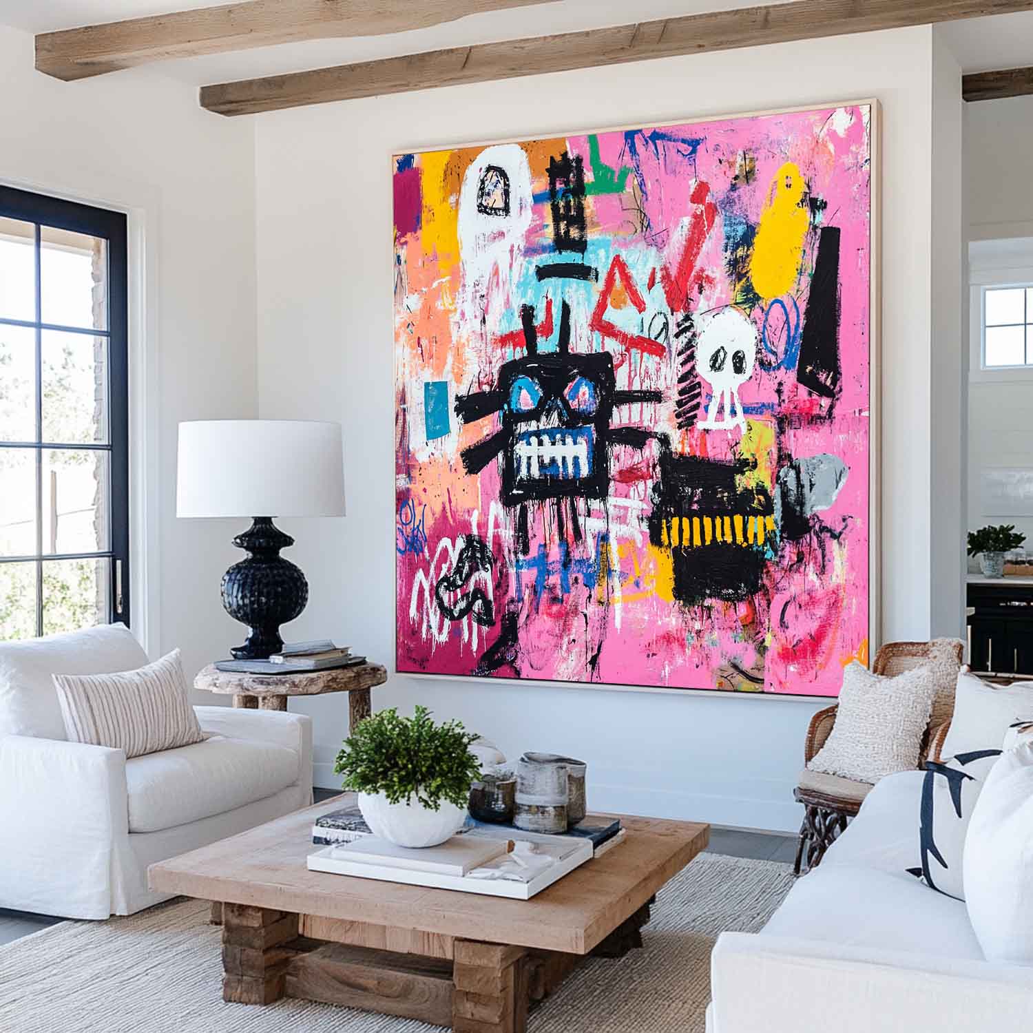 Bold Graffiti-Inspired Abstract Painting | Vibrant Modern Art for Large Spaces by ArtExplore