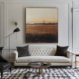 Brown Landscape Wall Art Brown Texture Wabi-sabi Wall Art Luxury Modern Abstract Painting For Sale