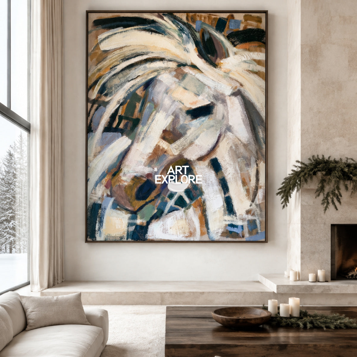Abstract Horse Art #ANH77